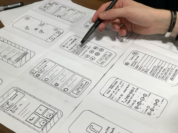 Wireframe برای UI/UX
